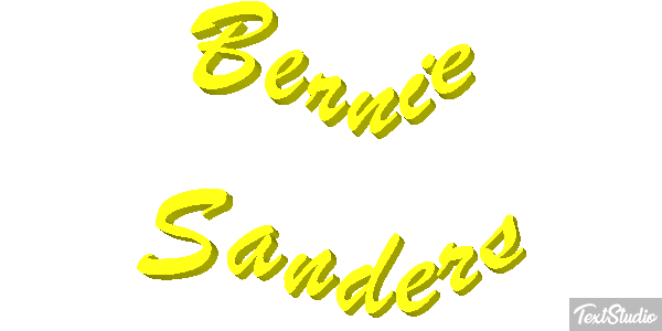 Bernie Sanders Text effect