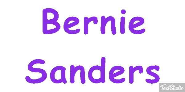 Bernie Sanders Text effect