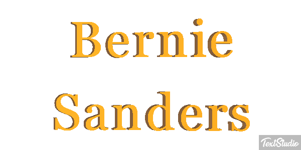 Bernie Sanders Text effect