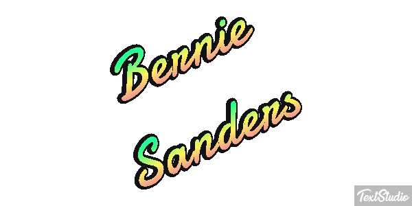 Bernie Sanders Text effect