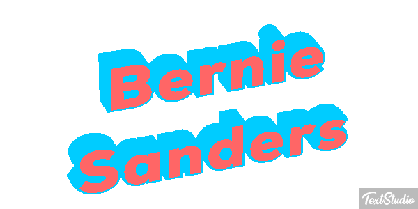 Bernie Sanders Text effect