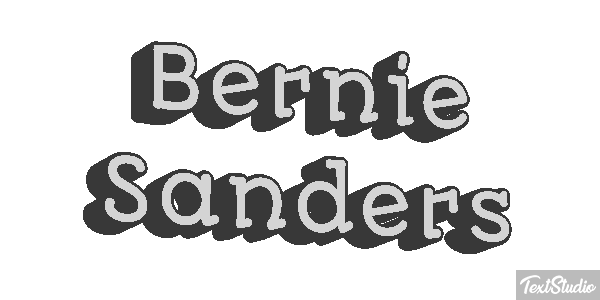Bernie Sanders Text effect