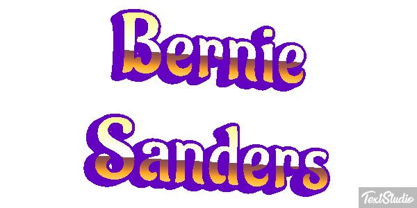 Bernie Sanders Text effect