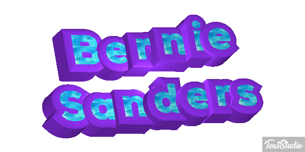Bernie Sanders Text effect