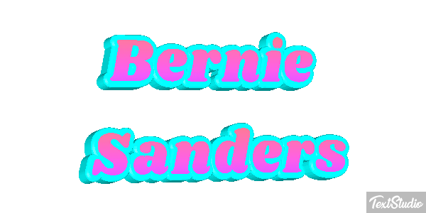 Bernie Sanders Text effect