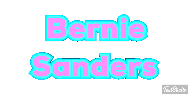 Bernie Sanders Text effect