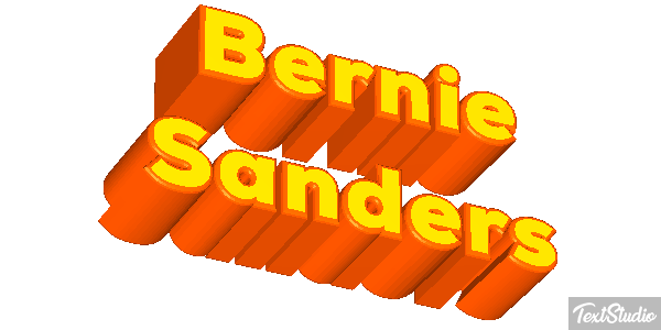 Bernie Sanders Text effect