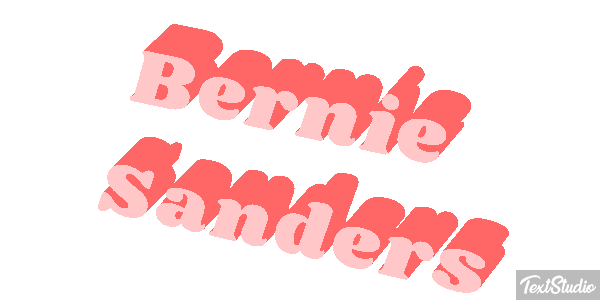Bernie Sanders Text effect