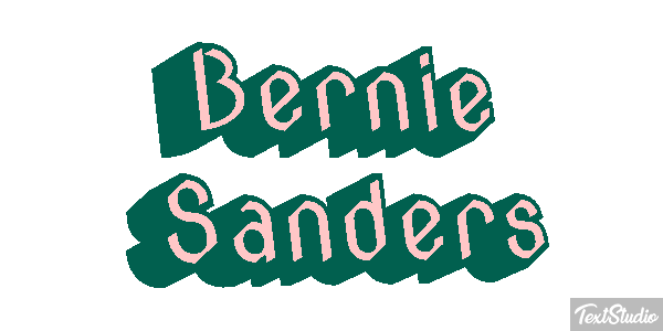 Bernie Sanders Text effect