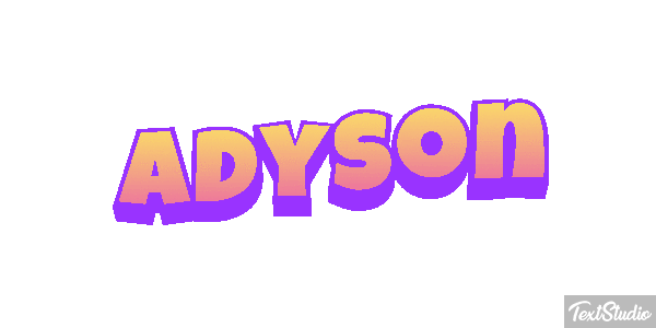 Adyson Text effect