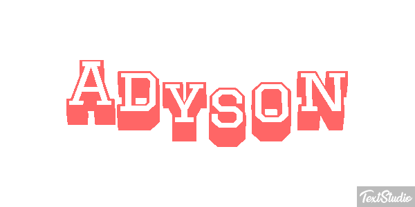 Adyson Text effect