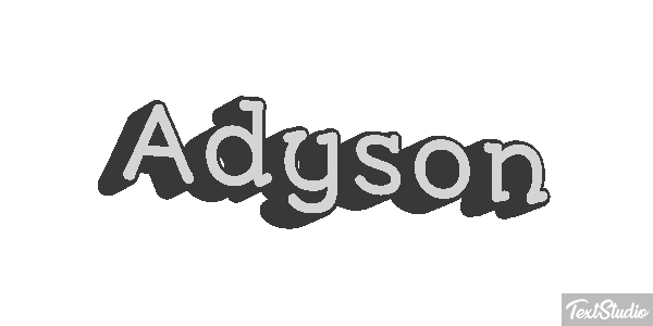 Adyson Text effect