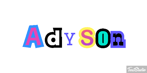 Adyson Text effect