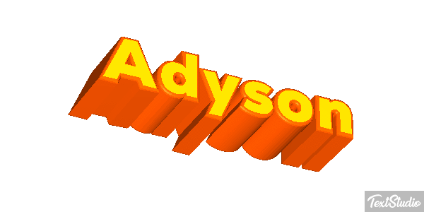 Adyson Text effect