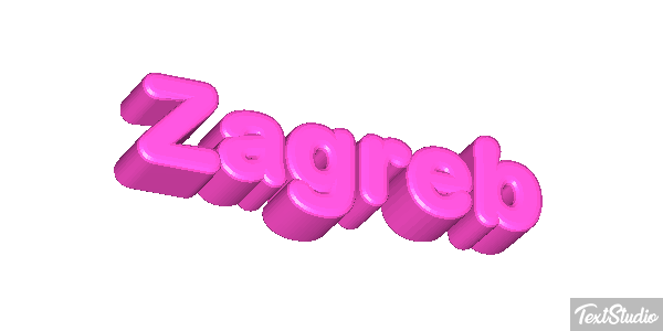 Zagreb Texteffekt