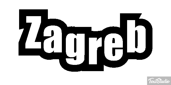 Zagreb Texteffekt