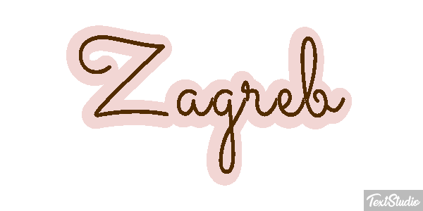 Zagreb Texteffekt
