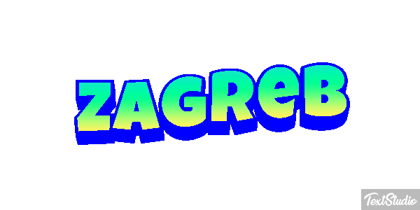 Zagreb Texteffekt