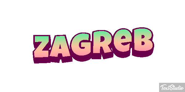 Zagreb Texteffekt