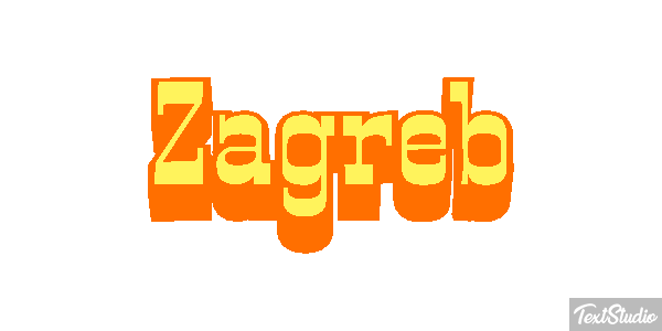 Zagreb Texteffekt