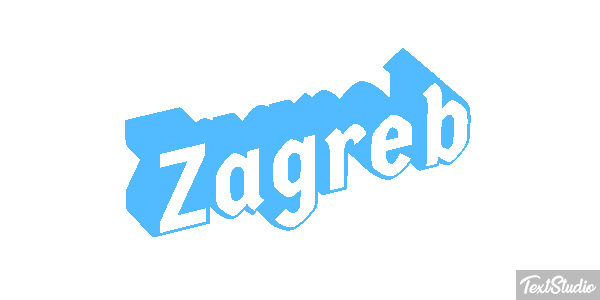 Zagreb Texteffekt