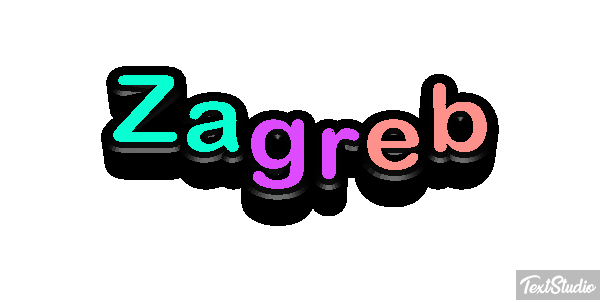 Zagreb Texteffekt