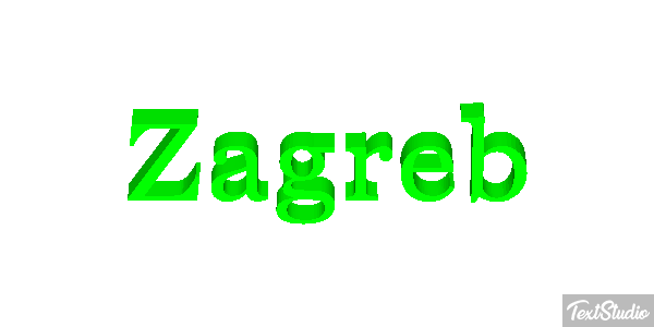 Zagreb Texteffekt