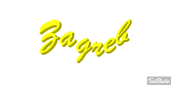 Zagreb Texteffekt