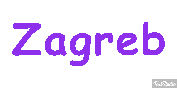 Zagreb Texteffekt