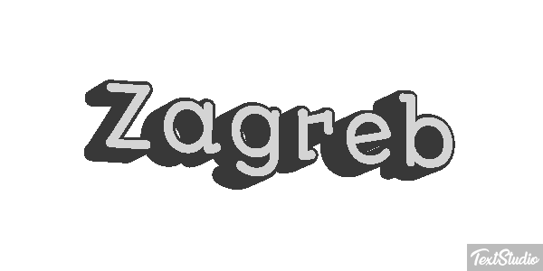 Zagreb Texteffekt