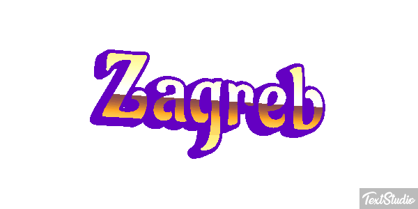 Zagreb Texteffekt