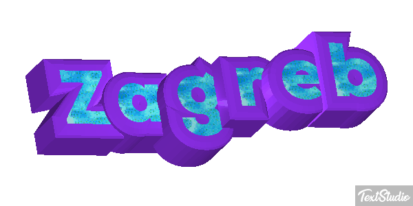 Zagreb Texteffekt