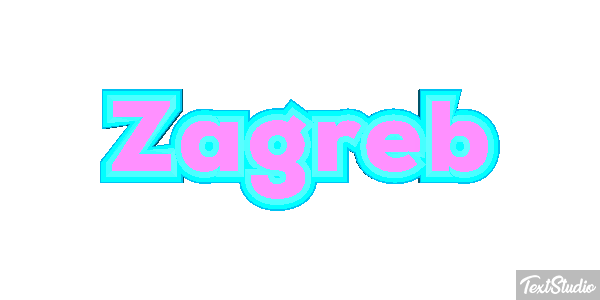 Zagreb Texteffekt