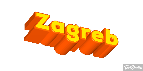 Zagreb Texteffekt