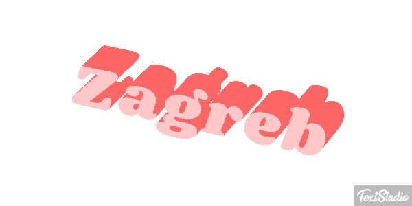 Zagreb Texteffekt