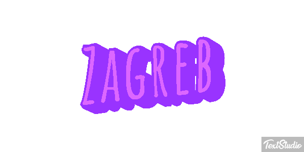 Zagreb Texteffekt