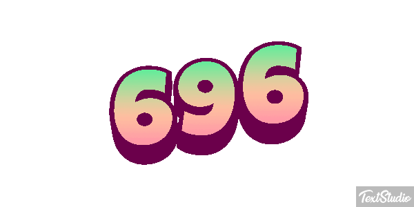 696 Texteffekt