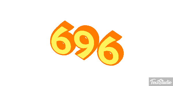 696 Texteffekt