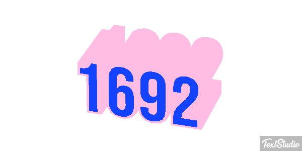 1692 Tekst effect
