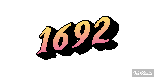 1692 Tekst effect