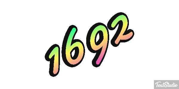 1692 Tekst effect
