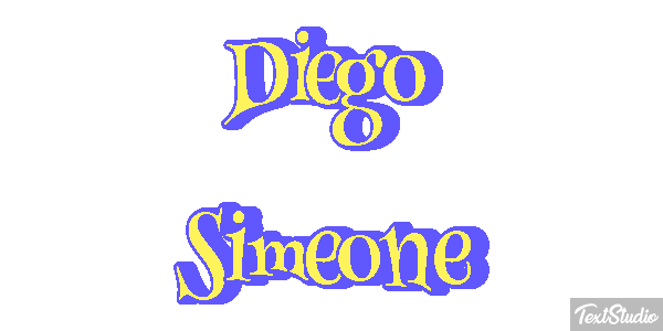 Diego Simeone Text effect