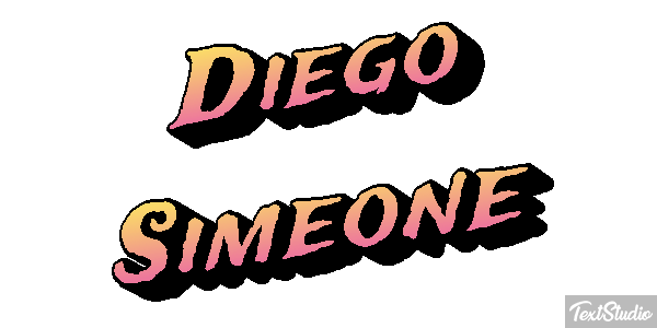 Diego Simeone Text effect