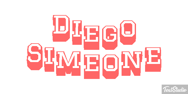 Diego Simeone Text effect