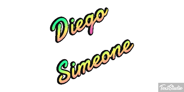 Diego Simeone Text effect
