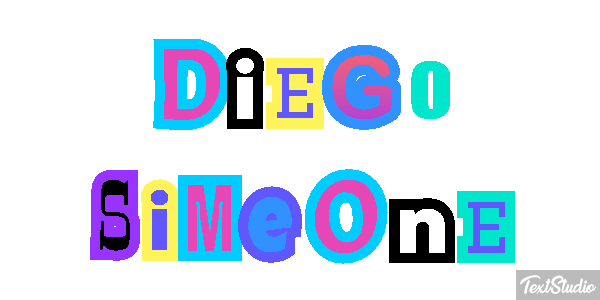 Diego Simeone Text effect