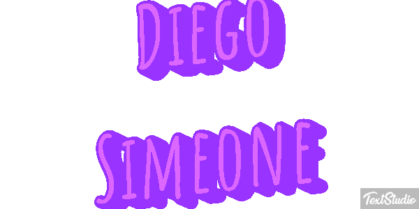 Diego Simeone Text effect