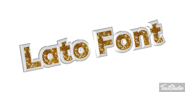 Lato Font Tekst effect