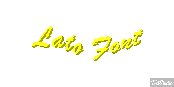 Lato Font Tekst effect