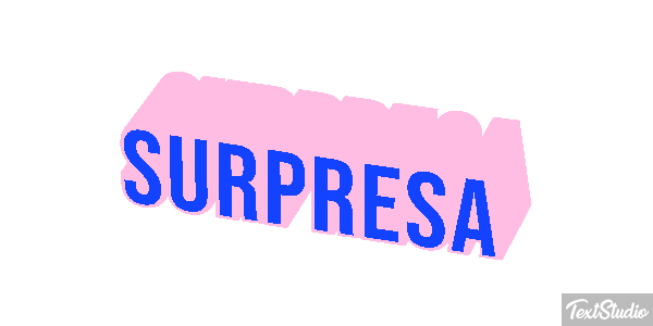 Surpresa Efeito do texto
